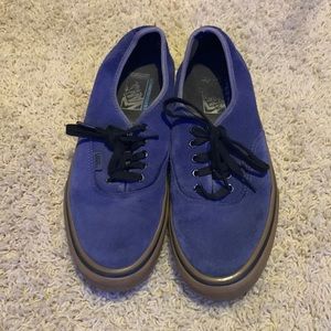 Vans. Blue Suede Shoes!